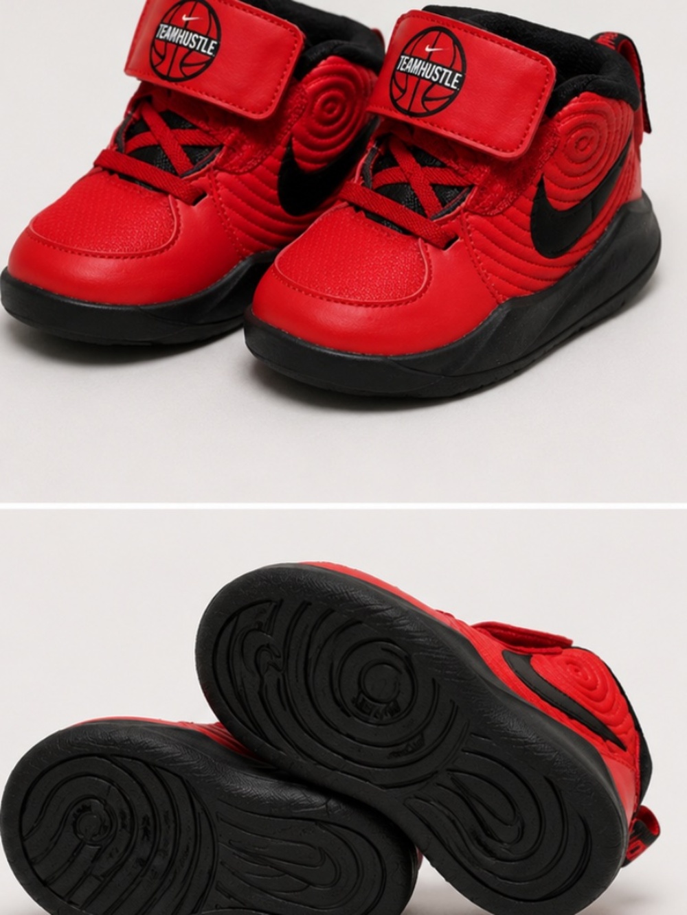 Red baby shoes